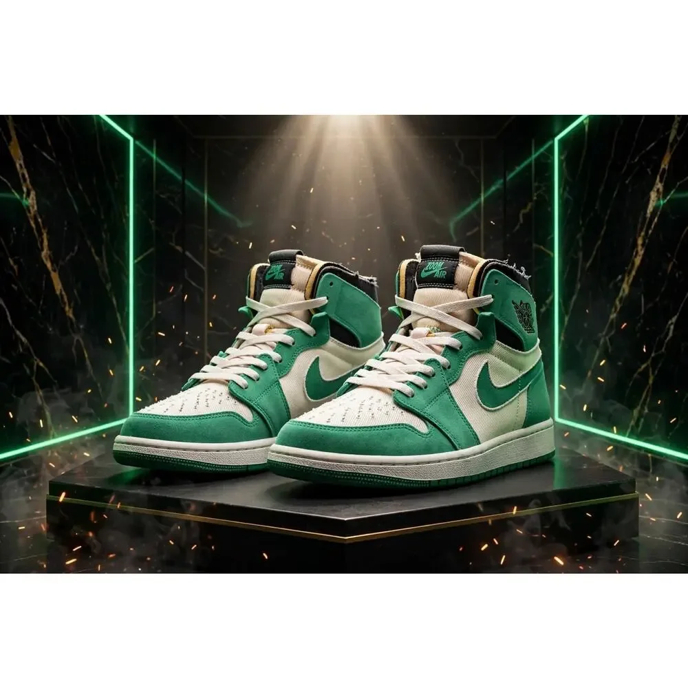 Size 12 - Jordan 1 Zoom Air CMFT CT0978-300 Stadium Green Deconstructed Sail